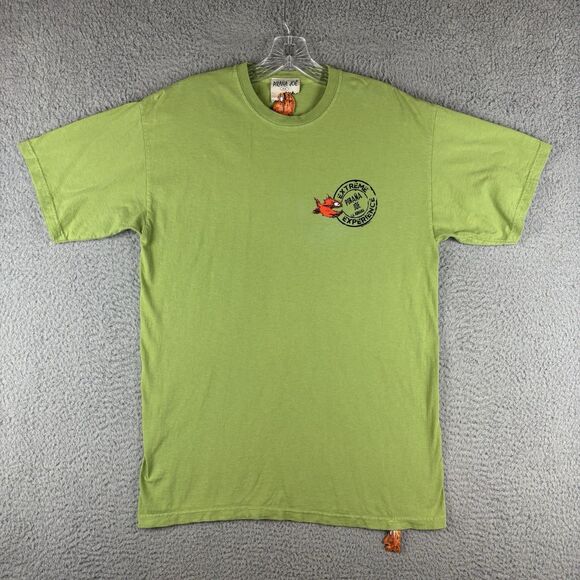Pirana Joe La Romana T-Shirt Men’s Size Medium Green Dominican Republic - Picture 1 of 10